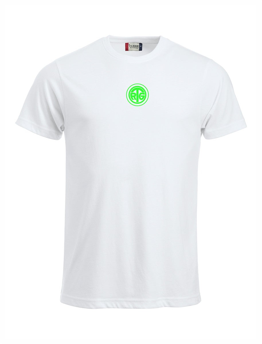RTG TENNISPLATZ Design T-Shirt Unisex weiß mit Druck