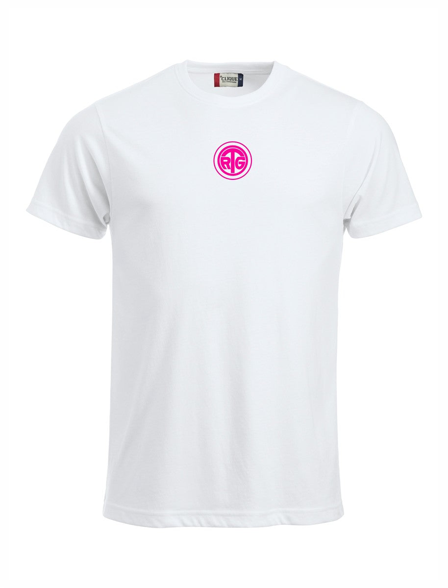 RTG TENNISPLATZ Design T-Shirt Unisex weiß mit Druck