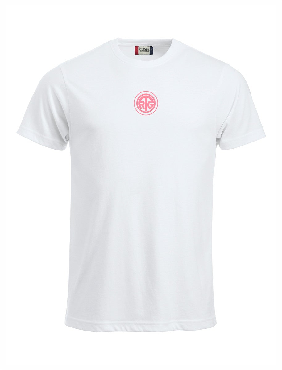 RTG TENNISPLATZ Design T-Shirt Unisex weiß mit Druck