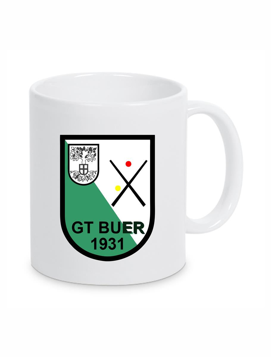 GT Buer Tasse weiß mit Logodruck 330 ml