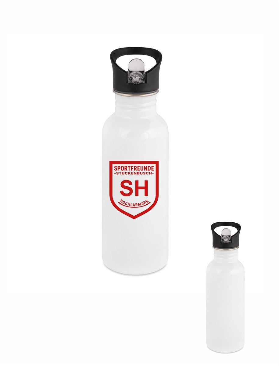 Sportfreunde Stuckenbusch / Hochlarmark Trinkflasche Edelstahl weiß 500ml