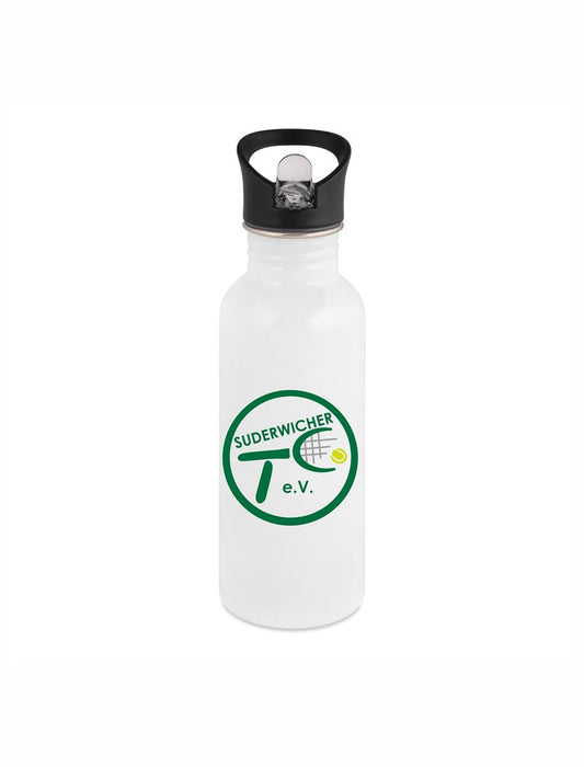 Suderwicher TC Trinkflasche Edelstahl weiß 500ml mit Logodruck