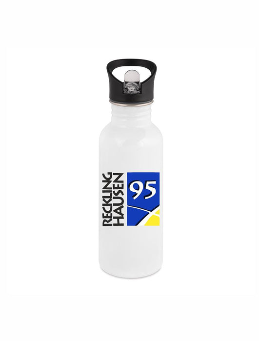 Fechtgemeinschaft Recklinghausen´95 Trinkflasche Edelstahl weiß 500ml mit Logodruck