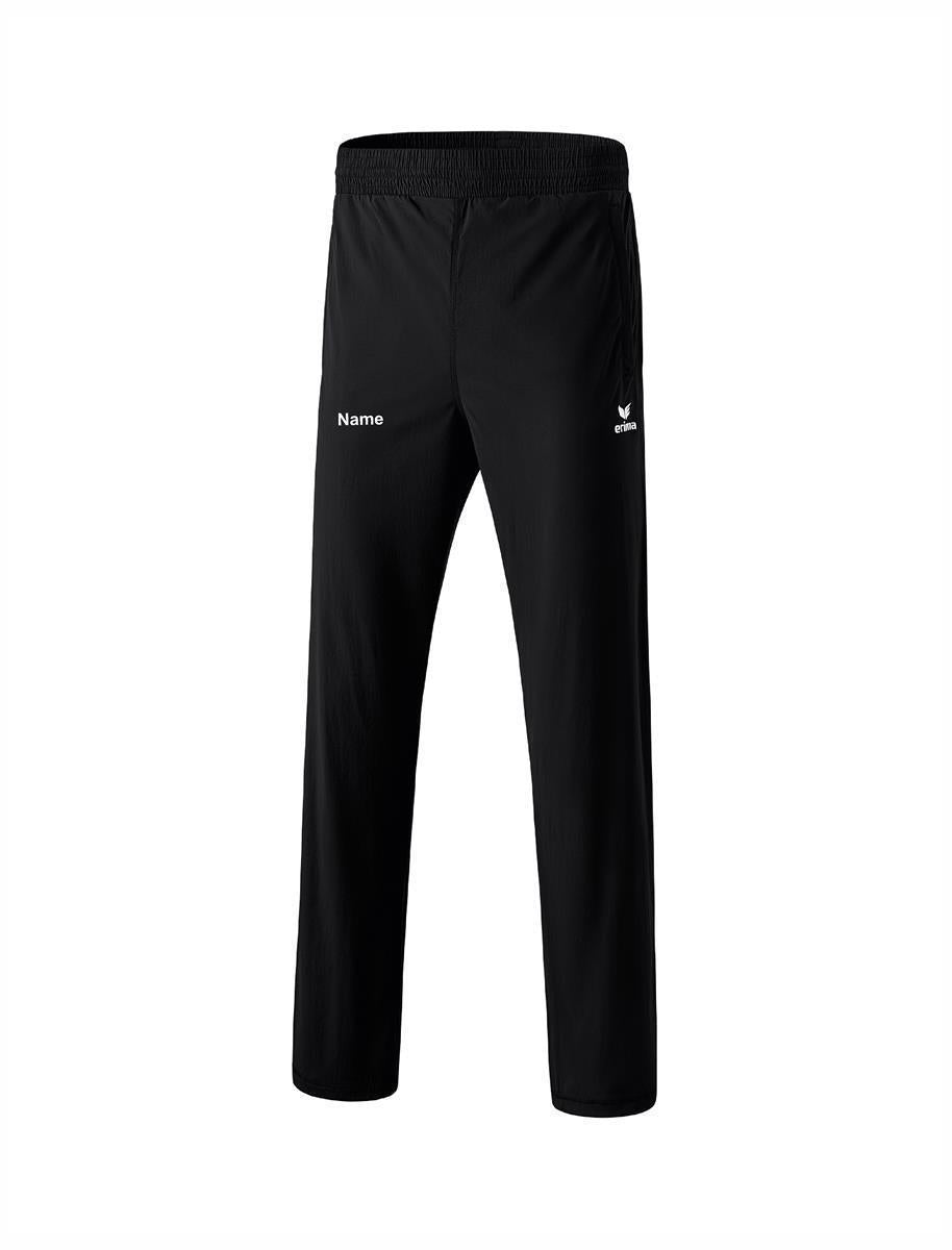 Fechtgemeinschaft Recklinghausen´95 Zip-Hose mit durchgehendem Reißverschluss Erima Unisex schwarz ohne/mit Namensdruck